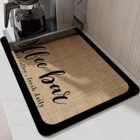 ราคา เสื่อกาแฟยางรองบาร์กาแฟเคาน์เตอร์ห้องครัวสำหรับเคาน์เตอร์เสื่อกาแฟกันรอยเปื้อนแผ่นยางรองบาร์กาแฟที่เช็ดจานสำหรับเคาน์เตอร์ (20255481981)