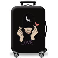 ราคา ผ้าคลุมกระเป๋าเดินทางผ้ายืด Black Edition กันฝุ่น กันรอย สำหรับขนาด 20 24 26 28 30 นิ้ว (19943862322)