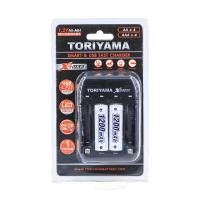 ราคา แท่นชาร์จ Toriyama X4 USB Charger ถ่าน AA1200mAh แพ็ค 2 ก้อน (741272406)