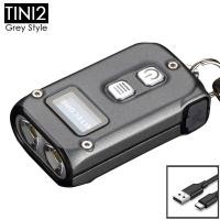 ราคา NITECORE TINI2อิเล็กทรอนิกส์พวงกุญแจโคมไฟพกพาขนาดเล็กแบบ Dual Core OLED EDC ไฟฉายแบบพกพาเทคโนโลยีการนอนหลับ APC (18982070912)