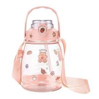 ราคา กระบอกน้ำดื่ม แบบพกพา2L ขวดน้ํา 2 ลิตร พร้อมหลอดดูด ขวดน้ำขนาดใหญ่ 2ลิตร พร้อมหลอด มีมาตรบอกระดับน้ำ (16078671992)