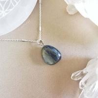 ราคา สร้อยคอเงินจี้หินไคยาไนท์ Kyanite (18562818271)
