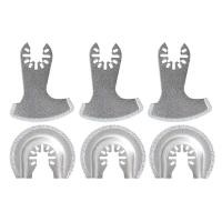 ราคา 6 PCS Oscillating Multi Tool Diamond Blades Oscillating Tool Blades for Grout Mortar Concrete Masonry Removal Saw Blades (12513190356)