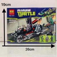 ราคา LEGO Ninja Turtle 79101 Shredders Xunlong Motorcycle 79102 Stealth Shell Fighter Car Lego Building Block Assembly Male (20709740131)