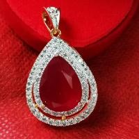ราคา INSPIRE JEWELRY จี้เพชรสวิส พลอยโมอีฟ หุ้มทองแท้ 100 or gold plated งานจิวเวลลี่แฟชั่นอินเทรนชั้นนำ (12061685)