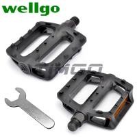 ราคา Wellgo MTB ภูเขาถนนจักรยานคู่ DU แบริ่งเหยียบขี่จักรยานแพลตฟอร์ม9 16 1คู่280กรัมสีดำเบา (16307292577)