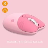 ราคา เมาส์ขนาดเล็ก M3ไร้สายบลูทูธ USB Optical เมาส์สีชมพูน่ารักโหมดคู่แบบพกพาเมาส์สำหรับเล่นเกมส์เงียบสำหรับโน้ตบุ๊คแล็ปท็อป PC เกมเมอร์เด็กผู้หญิง (18892937193)