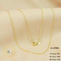 ราคา สร้อยอิตาลี 9k ลายโซ่ฝอย (15470785461)