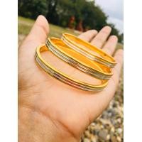 ราคา กำไลสองกษัตริย์ งานสแตนเลสแท้ 18k ไม่ลอก ไม่ดำ โดนน้ำได้ สำหรับรอบข้อมือ 15 18 ซม สวยมาก พร้อมส่ง ร (12527903190)