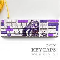 ราคา Genshin Impact NAHIDA NILOU Pbt Material Keycaps Set for ANSI 61 87 104 108 keys Mechanical Keyboard Oem Profile Only KeyCaps (18135262251)