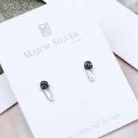 ราคา ต่างหูเงินแท้925 เข็มกลัด 4 มิล ใส่พลอย ต่างหูน่ารักๆ ต่างหูแฟชั่น สไตล์มินิมอล ต่างหูเงินแท้100 Major Silver (4893640954)