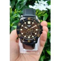 ราคา นาฬิกา Casio แท้100 รุ่น MTP VD300BL 5E นาฬิกาผู้ชาย สายหนัง หน้าปัด 3 วง ของแท้ 100 รับประกันสินค้า 1ปีเต็ม (16334424145)