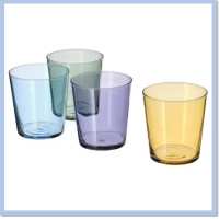 ราคา แก้ว แก้วน้ำ หลากสี 4 ใบ ขนาด 300 มล PAPPERSBJÖRK พัปเพิร์ชบเยิร์ก IKEA (19011809619)