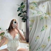 ราคา เสื้อคอวีแขนตุ๊กตา ผ้าย่นเกาหลี งานน่ารักผ้าสวยมาก (18480675540)