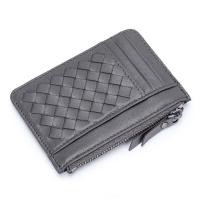 ราคา กระเป๋าสตางค์ใส่บัตรกษัตริย์อัจฉริยะสำหรับผู้ชายหนังแกะแฟชั่นสำหรับผู้หญิง Kintting บางเหรียญกระเป๋าซิป8891 (19429989428)