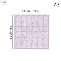 ราคา Lowest price SUTAI แม่พิมพ์ตัวอักษร A ถึง Z แม่พิมพ์ซิลิโคนตัวเลขและตัวอักษรแม่พิมพ์เรซิ่นอีพ็อกซี่สำหรับจี้ DIY พวงกุญแจเครื่องประดับทำอุปกรณ์เสริม (19888624023)