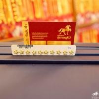 ราคา ต่างหูทองคำแท้ 90 V 2 ดาว 5 แฉกฝังพลอย ขายได้ มีใบรับประกัน ในราคาเดียว 1290 ถูกที่สุด ส่งฟรี ร้านทองขายเอง (7696079703)