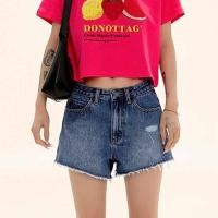 ราคา กางเกงยีนส์แฟชั่น กางเกงยีนส์ขาสั้น ใส่ได้ทั้งเอวต่ำ และเอวสูง ปลายรุ่ย ผ้ายีนส์แท้ ใส่สบาย (18422764344)