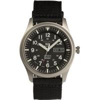 ราคา SEIKO 5 SPORTS Automatic made in Japan Black Dial Nylon Strap Watch SNZG15J1 Mens (16358205094)