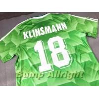 ราคา Retro เสื้อฟุตบอลย้อนยุค Vintage ทีมชาติเยอรมัน เยือน 1988 GERMAN National Away 1988 8 KLISMANN สุดเท่ห์ (8564837479)