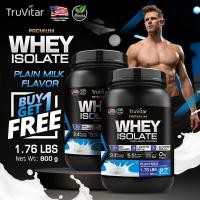 ราคา 1 แถม 1 TruVitar เวย์โปรตีน USA Premium WHEY PROTEIN Plain Milk รสจืด โปรตีนสูง สร้างกล้ามเนื้อ เบิร์นไขมัน ดื่มง่าย (20812915398)