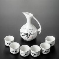 ราคา Luanyan ชุดแก้วไวน์เซรามิกแก้วเหล้าขาวสำหรับใช้ในบ้านเหยือกเหล้าเล็กอุปกรณ์แบ่งเหล้าแบบโบราณอุปกรณ์ปลุกเหล้าสุราสาเก (7015184396)