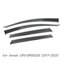 ราคา 4ชิ้นคิ้วกันสาดล้อรถที่บังแดดสำหรับ Honda CRV HRV Vezel Civic Accord City Fit Spirior Odyssey (11272593815)