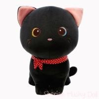 ราคา ตุ๊กตาแมว ตัวอ้วนกลม นุ่มๆ ขนกำมะหยี่ พร้อมผ้าผูกคอ ของขวัญ น่ารัก ถูกใจ ทาสแมว (20685729707)