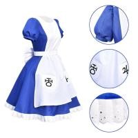 ราคา Game Alice Madness Returns Cosplay Costume Halloween Maid Dresses Apron Dress For Women Anime Girls Carnival Dress Up Party (20236749529)