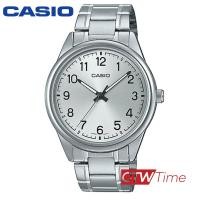 ราคา Casio Standard นาฬิกาข้อมือสุภาพบุรุษ สายสแตนเลส รุ่น MTP V005D 7B4UDF สีเงิน หน้าปัดเงินตัวเลข (9439376943)