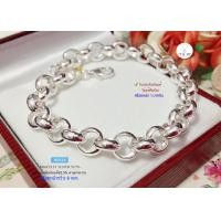 ราคา สร้อยข้อมือเงินแท้92 5 ลายผ่าหวาย หน้ากว้าง 8mm หนัก 1 บาทตัน ยาว 7 5 8 นิ้ว เนื้อเงินแท้ (19699177037)
