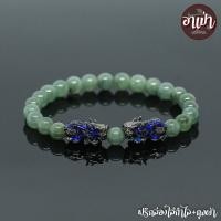 ราคา อาเป่า หินหยกพม่าแท้ 100 โทนอ่อน Jade ขนาด 8 มิล ประดับปี่เซียะ 5 ธาตุ 1 คู่ ปี่เซียะเปลี่ยนสี ปี่เซียะ 5 สี คัดหิน เจ้าแห่งหินมีค่า หยกเขียว (2722940954)