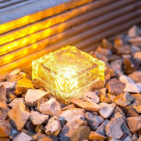 ราคา Outdoor Led Solar Light Brick Ice Road Path Lighting LED Courtyard Table Lamp Stair Lawn Christmas Lamp Solar Underground Lamp (10555014480)