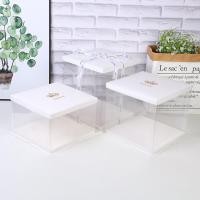 ราคา กล่องเค้ก กล่องใส่เค้ก กล่องใส่ของขวัญ แบบใส ไล่โทนสีชมพูฟ้า สีขาว สีดำ 6นิ้ว 8นิ้ว 10นิ้ว (10007548911)