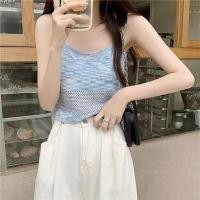 ราคา ANGELCITY เสื้อไหมพรมผู้หญิงสีรุ้ง เสื้อแฟชั่นผู้หญิง สื้อผ้าสายเดี่ยว ผ้ายืด ผ้านิ่มใส่สบาย (20109897373)