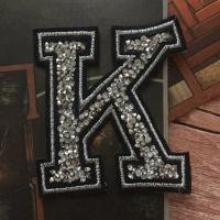 ราคา ตัวอักษร เพชร คริสตัล ปักขอบ ขนาด 3 นิ้ว ตัวรีดติดเสื้อ ตัวรีด ติดกระเป๋า ติดหมวก ติดแจ๊คเก็ต อักษรภาษาอังกฤษ Alphabet Patch (3986792443)