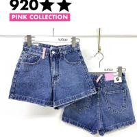 ราคา WOW 920 ขาสั้นยีนส์ สีเข้ม ป้ายชมพู ผ้าไม่ยืด (20517188888)