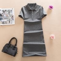 ราคา เวอร์ชันเกาหลีฤดูร้อนของ Polo หมีกระโปรงกลางความยาวลำลองกระโปรงไซส์ใหญ่สีทึบ Paul กระโปรงชุดบาง Cotton Golf (9518309400)
