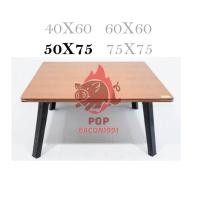 ราคา โต๊ะญี่ปุ่นลายไม้สีบีช เมเปิ้ล ขนาด 50x75 ซม 20 30นิ้ว ขาพลาสติก ขาพับได้ pb pb pb99 (17251323369)