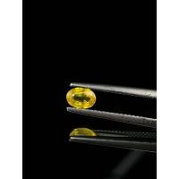 ราคา ฺB000066 พลอยบุษราคัม ซีลอน Yellow Sapphire ทรงไข่ 0 66 กะรัต พลอยแท้ 100 เนื้อดี ราคาถูก (18902619805)