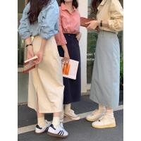 ราคา CHAWY Minilong skirt C4227 กระโปรงยีนส์ กระโปรงคาร์โก้ 4 สี มีไซส์ S M L (20520602277)