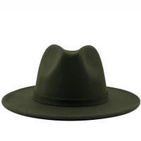 ราคา Men Women Wide Brim Wool Felt Jazz Fedora Hats British Style Trilby Party Formal Panama Cap Black Yellow Dress Hat 56 58 60CM (11778616176)