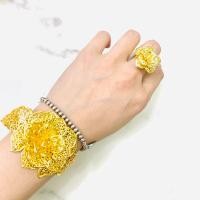 ราคา เครื่องประดับไทยโบราณที่สวยงามมากแหวนสร้อยข้อมือดอกไม้สำหรับผู้หญิงสองชิ้นรวมกันสีทองเงินหลายสไตล์ (19084928762)