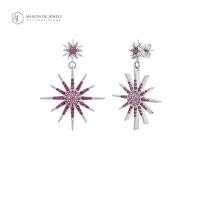 ราคา Maison de Jewels Grand Gemini Star Earring ต่างหูเงิน โรสโกลด์ ต่างหูดาว อินเทรนด์ ดีไซน์ (667982726)