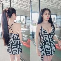 ราคา เดรสสายเดี่ยวไขว้หลัง (20304900514)