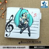 ราคา Hatsune Miku ผู้หญิงผู้ชายการ์ตูนกระเป๋าสตางค์สัตว์พิมพ์น่ารักกระเป๋าสตางค์วัยรุ่นซิปพับกระเป๋าสตางค์หนัง PU (16191432135)