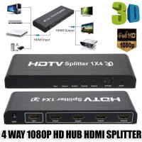 ราคา hdmi splitter เข้า1ออก4จอ FULL HD 3D 1080p เวอร์ชั่น1 4adapter power (3697610500)