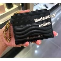 ราคา Charles & Keith กระเป๋าใส่บัตร Aubrielle Stitch-Trim Zip Cardholder
