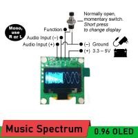 ราคา Mini 0 96 OLED Music Spectrum Display Analyzer เครื่องขยายเสียง Mp3ตัวบ่งชี้ระดับเสียง Music Rhythm Analyzer VU METER (15544307513)