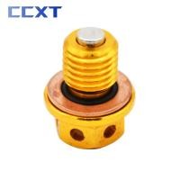 ราคา สกรูสำหรับเครื่องยนต์ M12 1 5ระบบ CNC ที่ระบายน้ำมันด้วยแม่เหล็กสำหรับเปลี่ยน CB400F CB350F ฮอนด้า CB250 CB550F VF750 CB750 CB650 (21171231354)